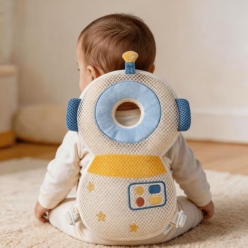 Cute plush animal backpack for children - protect your little one's head - Soft polyester holiday gift bag with adjustable straps for kids.