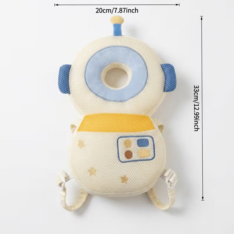 Cute plush animal backpack for children - protect your little one's head - Soft polyester holiday gift bag with adjustable straps for kids.