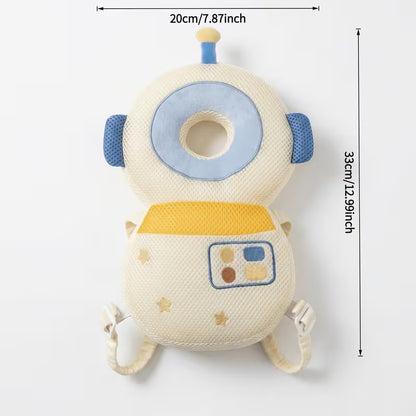 Cute plush animal backpack for children - protect your little one's head - Soft polyester holiday gift bag with adjustable straps for kids.