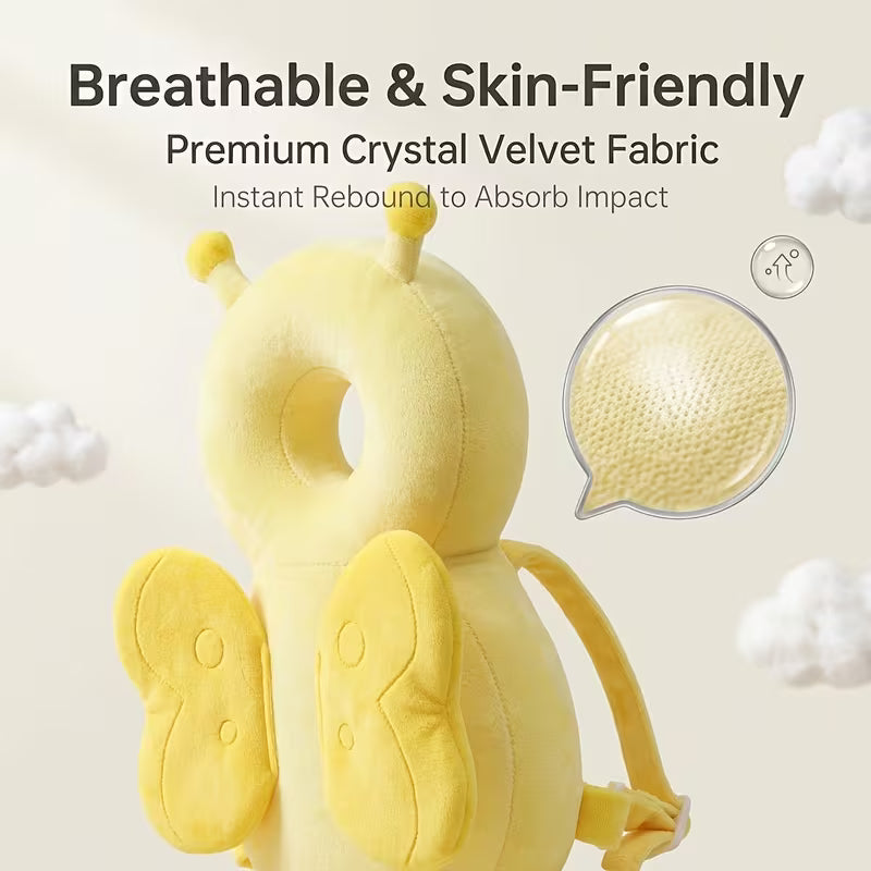 Soft Toddler Backpack for Infants And Toddlers, with Adjustable Cartoon Animal Plush Backrest, Made of Colorful Polyester Fiber, an Ideal Gift for Festivals