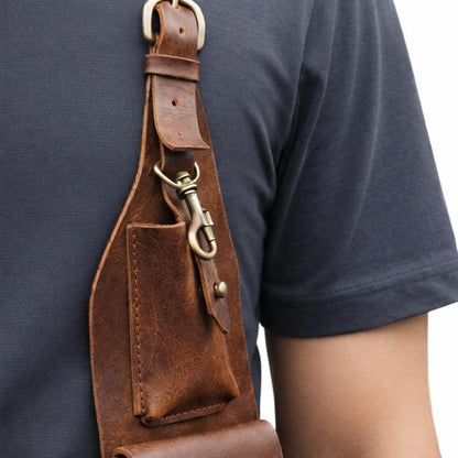 Premium Leather Chest Holster Bag , Phone & Wallet Shoulder Harness, Gift For Him Or Her .