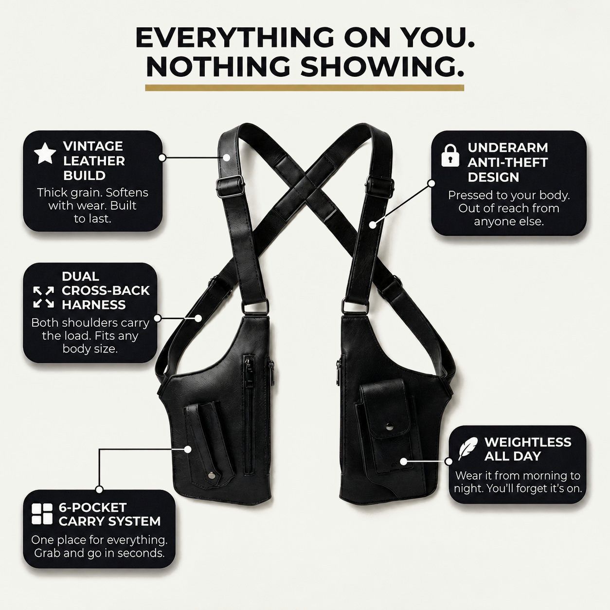 Nuvelo™ - Premium Leather Shoulder Bag